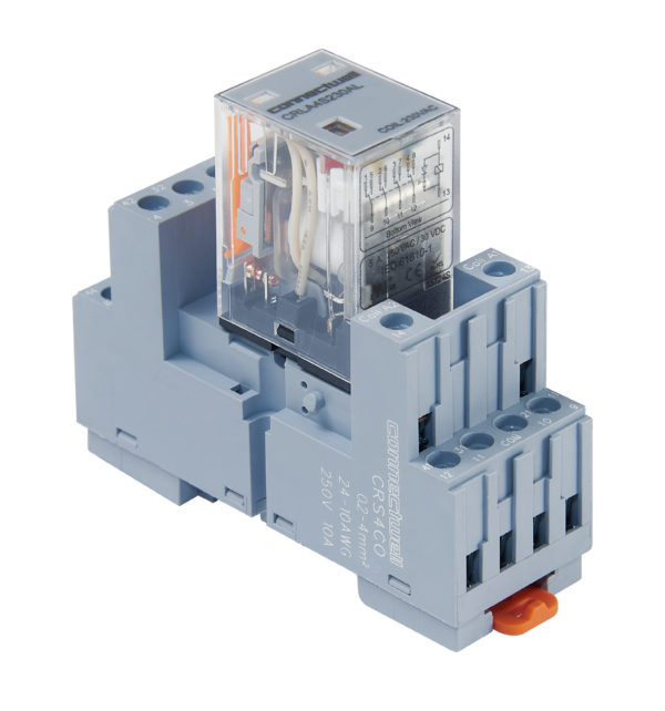 Spring Relay Retaining CRMA4S230AYL – Relay module equipped with screw clamp terminals ...